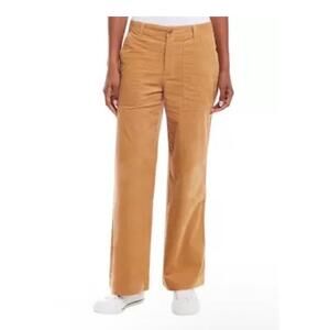 Weatherproof Vintage Womens Pants Corduroy Wide-Leg Stretch , Tan Sz 6 AB AL